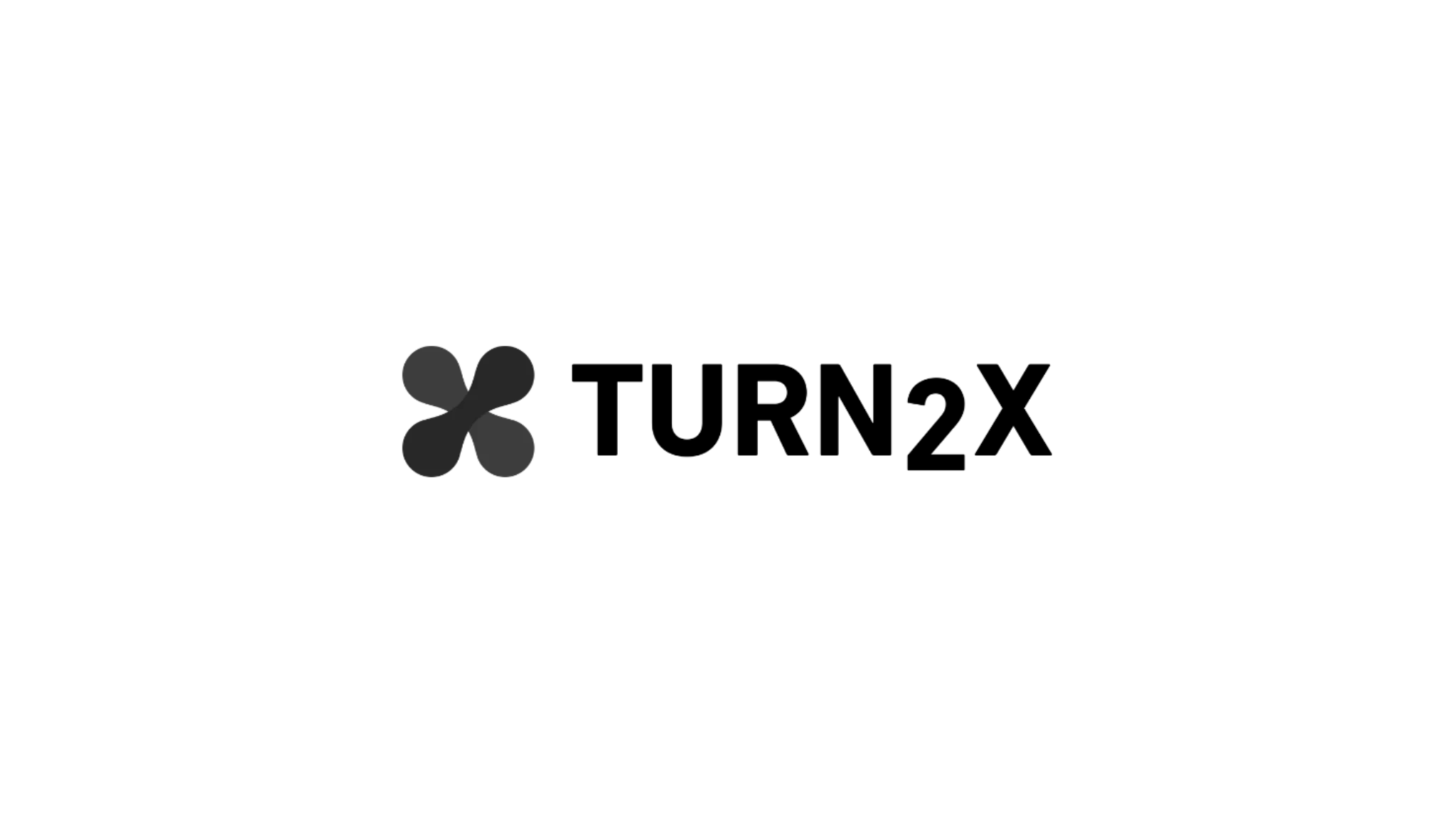 Turn2X black logo
